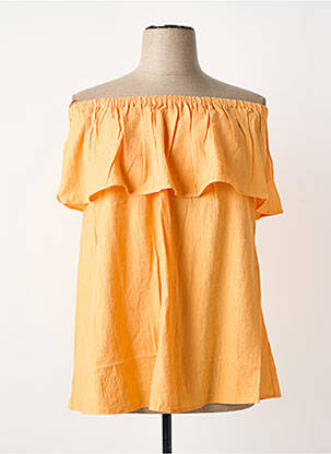 Top manches courtes manches courtes orange TRIANGLE femme