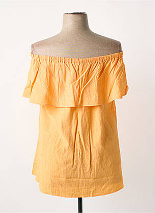 Top manches courtes manches courtes orange TRIANGLE femme
