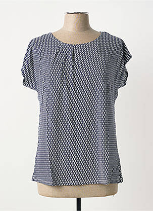 T-shirt imprimé fantaisie manches courtes bleu SHEEGO femme