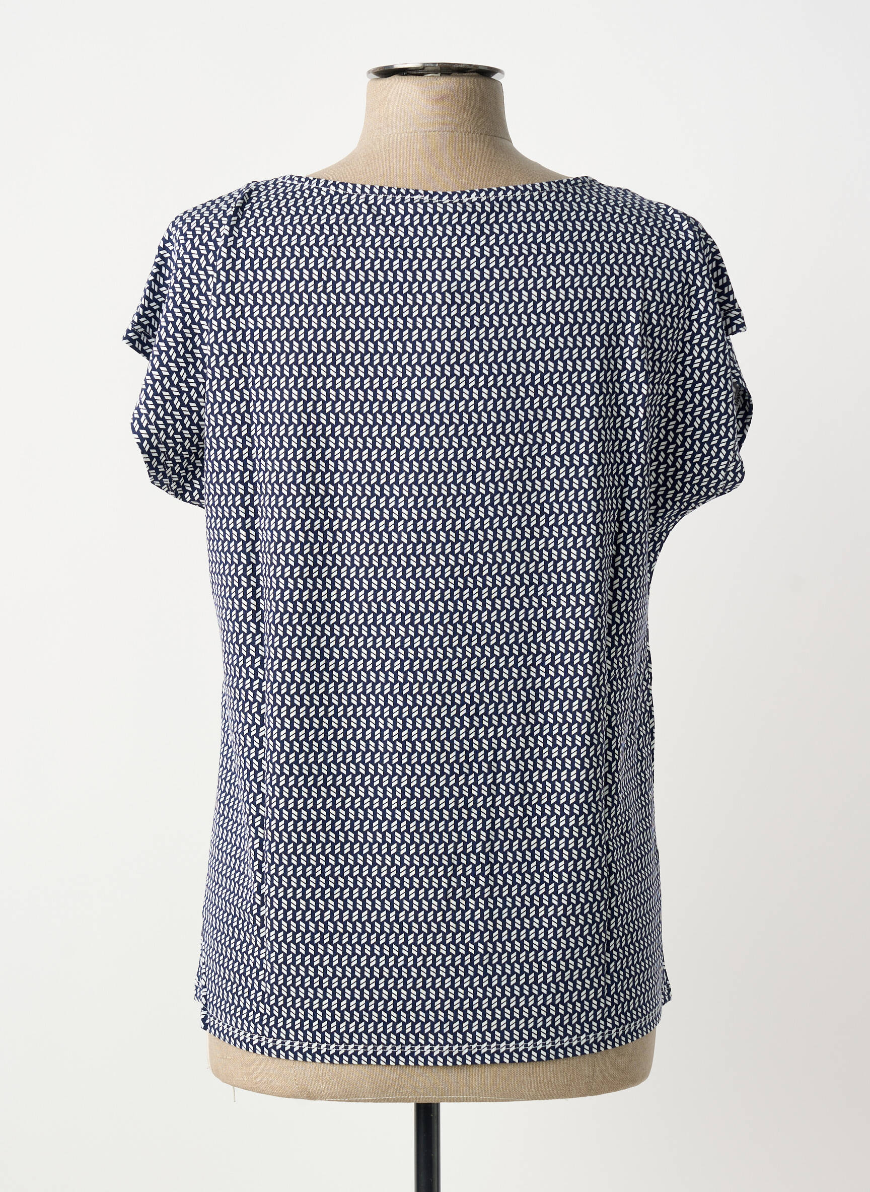 T-shirt imprimé fantaisie manches courtes bleu SHEEGO femme