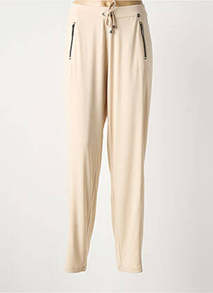 Pantalon droit stretch taille normale beige BARBARA LEBEK femme