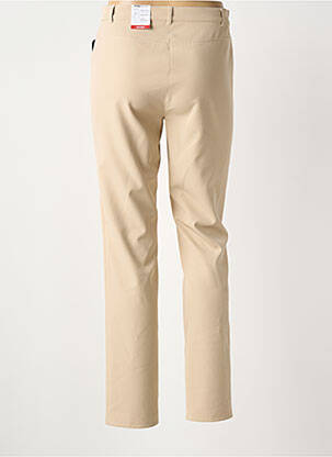 Pantalon droit stretch taille normale beige FRANK WALDER femme