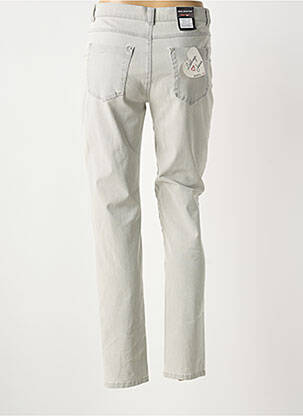 Pantalon slim tissage popeline taille normale gris ANNA MONTANA femme