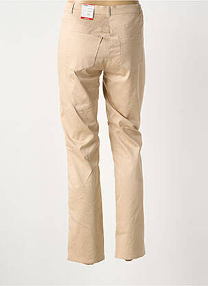 Pantalon droit stretch taille normale beige FRANK WALDER femme