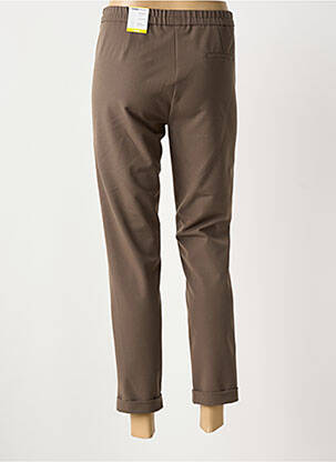 Pantalon 7/8 stretch taille normale marron FRANK WALDER femme