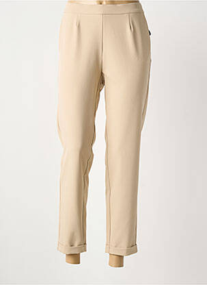 Pantalon 7/8 stretch taille normale beige FRANK WALDER femme