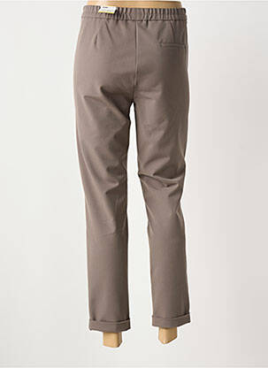 Pantalon 7/8 stretch taille normale marron FRANK WALDER femme