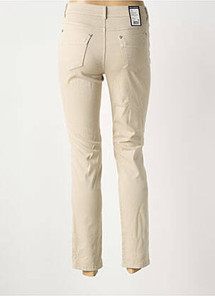 Pantalon 7/8 stretch taille normale beige ANNA MONTANA femme