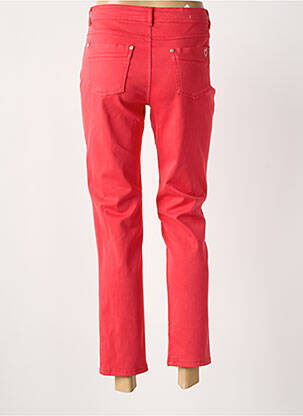 Pantalon 7/8 stretch taille normale rouge ANNA MONTANA femme