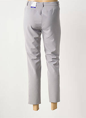 Pantalon 7/8 stretch taille normale gris FRANK WALDER femme