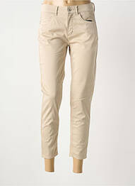 Pantalon 7/8 stretch taille normale beige ANNA MONTANA femme
