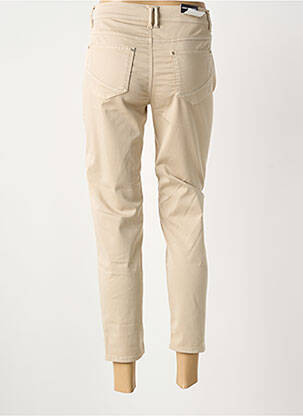 Pantalon 7/8 stretch taille normale beige ANNA MONTANA femme