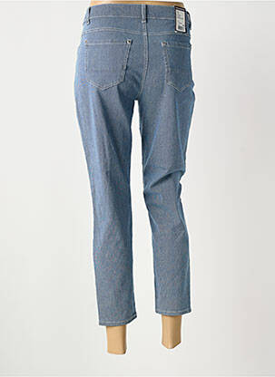 Pantalon 7/8 stretch taille normale bleu ANNA MONTANA femme