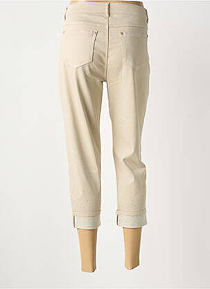 Pantacourt stretch taille normale beige ANNA MONTANA femme