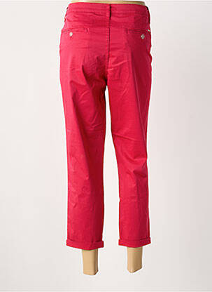 Pantacourt coupe droite taille normale rouge LCDN femme