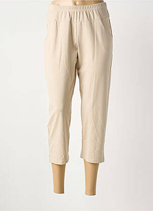 Pantacourt coupe droite taille normale beige GUY DUBOUIS femme
