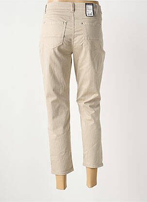Pantacourt coupe droite taille normale beige ANNA MONTANA femme