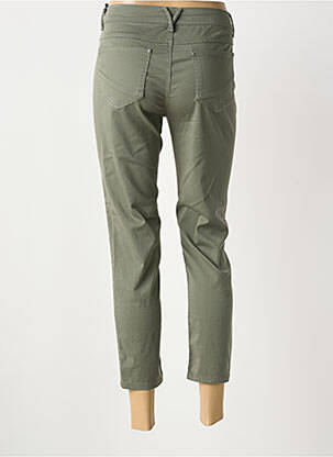 Pantacourt stretch taille normale vert ANNA MONTANA femme