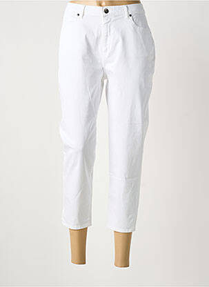 Pantacourt stretch taille normale blanc MERI & ESCA femme