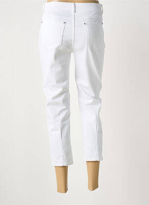 Pantacourt stretch taille normale blanc ANNA MONTANA femme