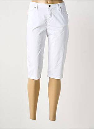 Pantacourt stretch taille normale blanc LCDN femme