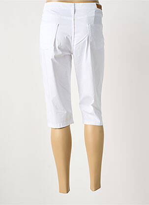 Pantacourt stretch taille normale blanc LCDN femme