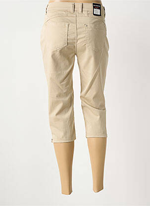 Pantacourt stretch taille normale beige ANNA MONTANA femme