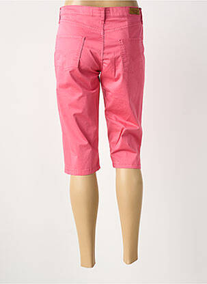 Pantacourt stretch taille normale rose LCDN femme