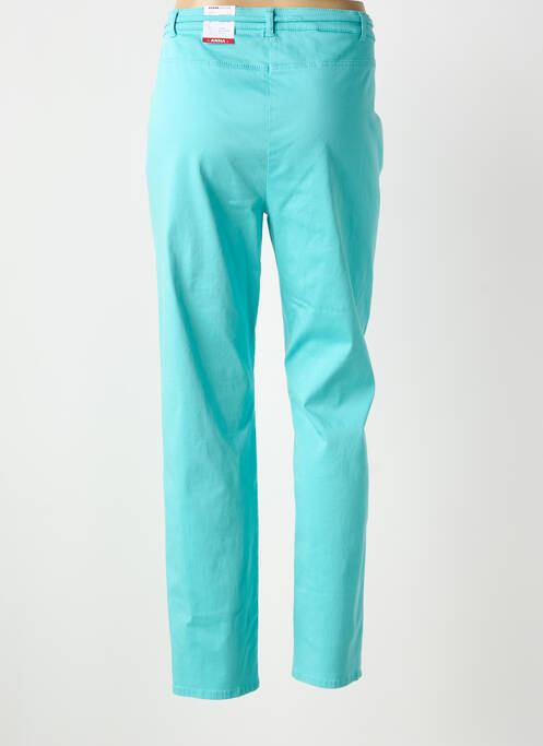 Pantalon droit stretch taille normale bleu FRANK WALDER femme