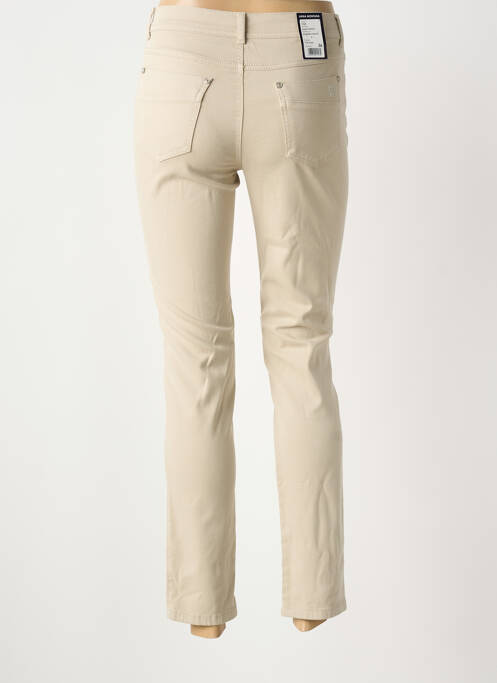 Pantalon 7/8 stretch taille normale beige ANNA MONTANA femme