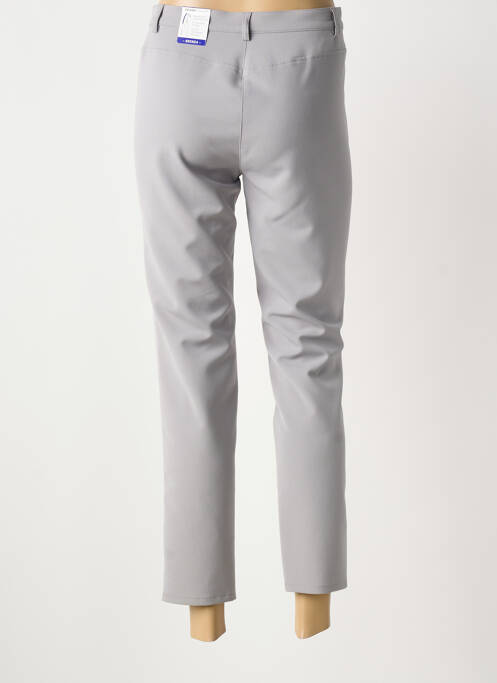 Pantalon 7/8 stretch taille normale gris FRANK WALDER femme