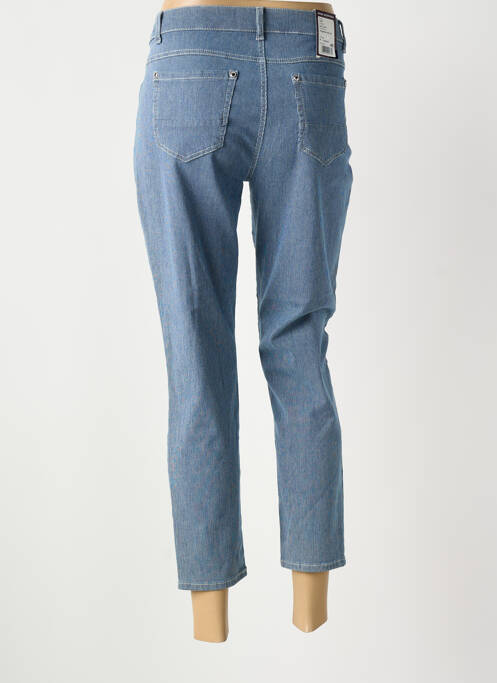 Pantalon 7/8 stretch taille normale bleu ANNA MONTANA femme