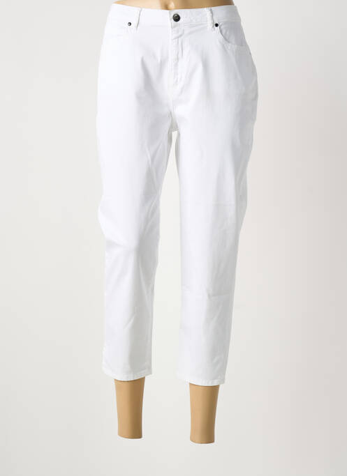 Pantacourt stretch taille normale blanc MERI & ESCA femme