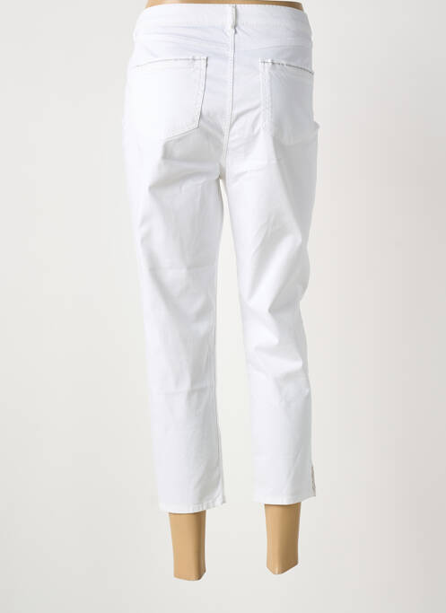 Pantacourt stretch taille normale blanc MERI & ESCA femme