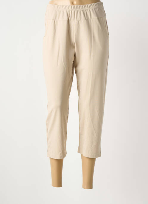 Pantacourt stretch taille normale beige GUY DUBOUIS femme