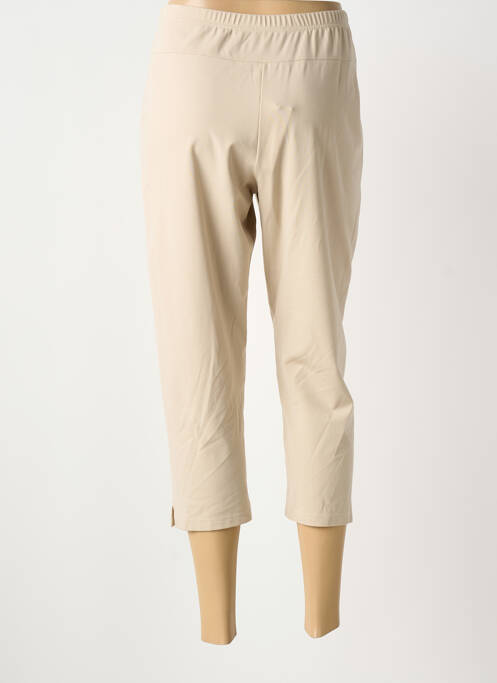 Pantacourt stretch taille normale beige GUY DUBOUIS femme