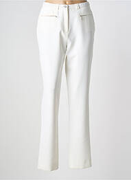 Pantalon slim taille élastique taille normale beige GUY DUBOUIS femme