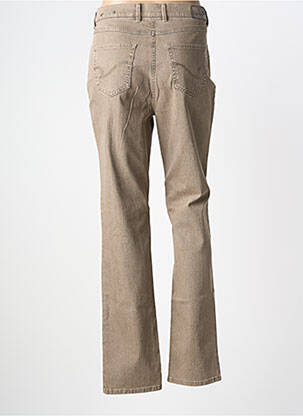 Pantalon slim stretch taille normale beige TONI femme
