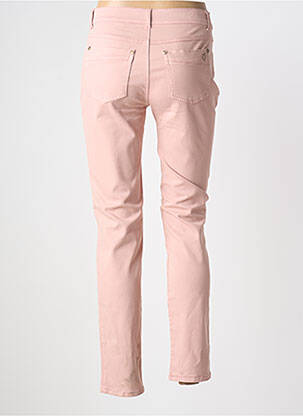Pantalon slim stretch taille normale rose ANNA MONTANA femme