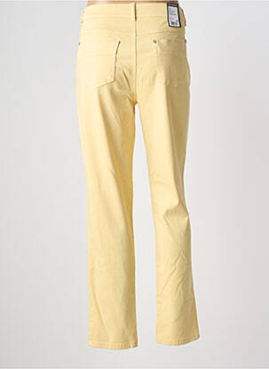 Pantalon slim stretch taille normale jaune ANNA MONTANA femme