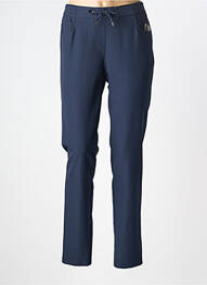 Pantalon slim taille élastique taille normale bleu FRANK WALDER femme