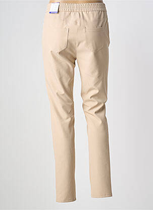 Pantalon slim taille élastique taille normale beige FRANK WALDER femme