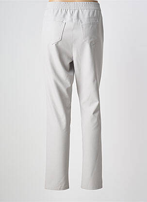 Pantalon slim taille élastique taille normale gris FRANK WALDER femme