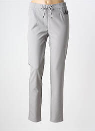 Pantalon slim taille élastique taille normale gris FRANK WALDER femme