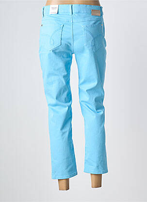 Pantalon 7/8 stretch taille normale bleu ANNA MONTANA femme