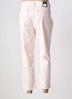 Pantalon 7/8 fermeture zippée sous rabat boutonné taille normale rose ANNA MONTANA femme