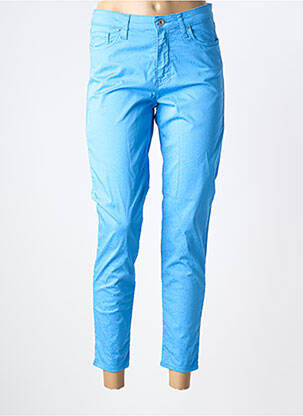 Pantalon 7/8 stretch taille normale bleu LCDN femme