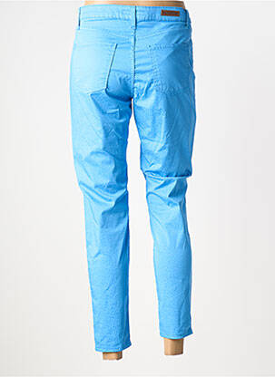 Pantalon 7/8 stretch taille normale bleu LCDN femme