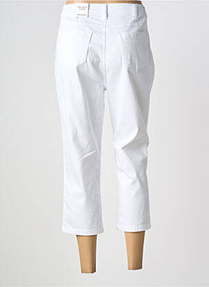 Pantacourt stretch taille normale blanc ANNA MONTANA femme