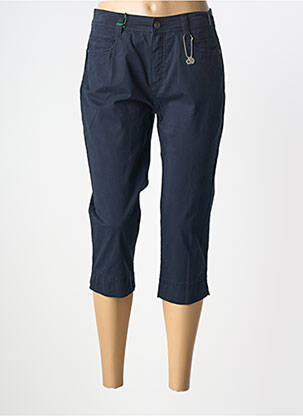 Pantacourt taille normale taille normale bleu ANNA MONTANA femme